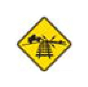High-Visibility W-Series Black on Yellow Warning Sign - Image 1
