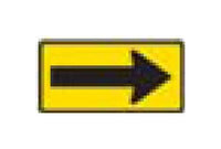W-Series Black on Yellow Warning Sign for Bike Paths, Roads, and Highways