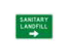 D Series Conventional Road Guide Sign - White on Green - Image 1