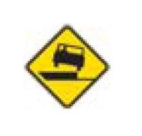 W-Series Black on Yellow Warning Sign 48x48