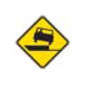 W-Series Black on Yellow Warning Sign 48x48 - Image 1