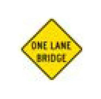 W-Series Black on Yellow Warning Sign - 48 x 48 in.