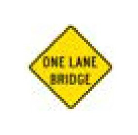 W-Series Black on Yellow Warning Sign - 48 x 48 in. - Image 1