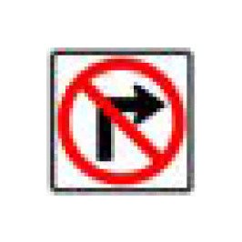 R-Series Black and Red on White Regulatory Sign 36x36 in. - Image 1