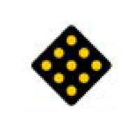 18x18 Black on Yellow Miscellaneous/Object Marker Sign - OM Series