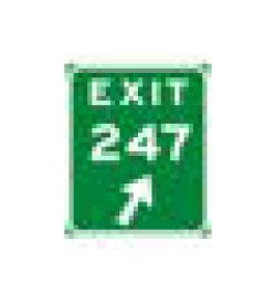 Highway Guide Sign - E Series - White on Green - Expressway and Freeway - Image 1