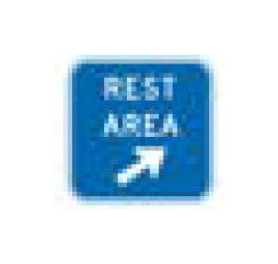 D Series White on Blue Conventional Road Guide Sign - Parking and Custom Signs - Image 1