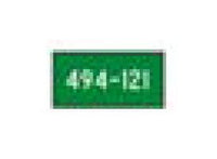 X/OM Series Green and White Object Marker Sign 12x6