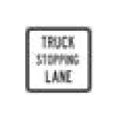 36x36 R-Series Black on White Regulatory Sign - Image 1