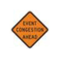 W-Series Black on Orange Warning Sign for Road Safety