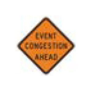 W-Series Black on Orange Warning Sign for Road Safety - Image 1