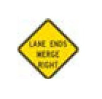 W-Series Black on Yellow Warning Sign - 36 x 36 in