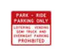 R-Series Red on White Regulatory Sign 48x42 inches