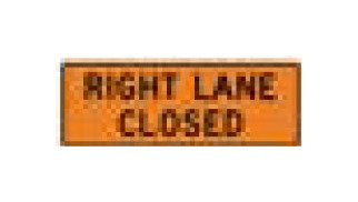 W-Series Black on Orange Warning Sign - Road & Freeway Safety - Image 1