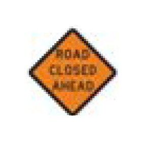 W-Series Black on Orange Warning Sign - Road Safety Signage - Image 1
