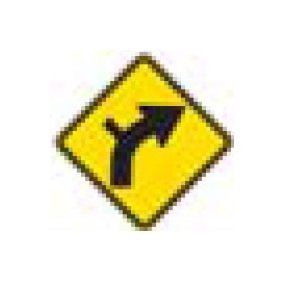 W-Series Black on Yellow Warning Sign - 36x36 in - Image 1