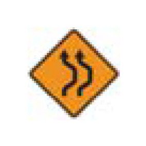 W-Series Black on Orange Warning Sign - Road Safety Signage - Image 1