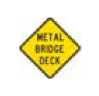 W-Series Black on Yellow Warning Sign - Institutional Grade