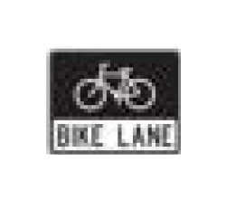 R-Series Black on White Regulatory Sign - Bike Route 24x18" - Image 1