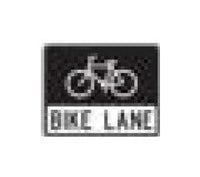 R-Series Black on White Regulatory Sign - Bike Route 24x18"