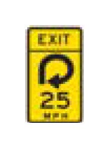 W-Series Black on Yellow Warning Sign - Road & Freeway Safety - Image 1