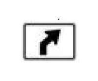 M Series Route Marker Sign - Black or Green on White