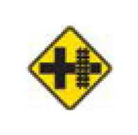 W-Series Black on Yellow Warning Sign for Road Safety