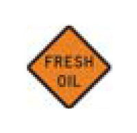 W-Series Black on Orange Warning Sign for Roads