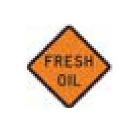 W-Series Black on Orange Warning Sign for Roads - Image 1