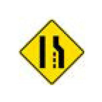 W-Series Black on Yellow Warning Sign - 48x48 inches