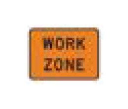 G Series Construction Information Sign - Black on Orange - Image 1