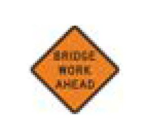 W-Series Black on Orange Warning Sign for Conventional and Expressway Roads - Image 1