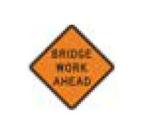 W-Series Black on Orange Warning Sign for Conventional and Expressway Roads