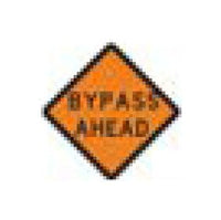 W-Series Black on Orange Warning Sign 36x36