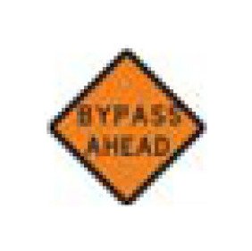 W-Series Black on Orange Warning Sign 36x36 - Image 1