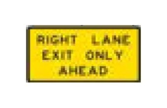 W-Series Black on Yellow Warning Sign - 132 x 72 inches - Image 1