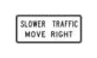R-Series Black on White Regulatory Sign - Freeway 84 x 36 in.