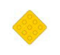 18x18 Yellow on Yellow Object Marker Sign - X/OM Series