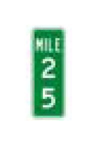 D Series White on Green Conventional Road Guide Sign - Image 1