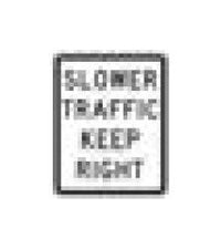 R-Series Black on White Regulatory Sign - Multiple Sizes Available