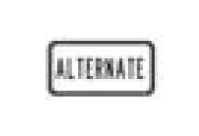Route Marker and Auxiliary Sign - Black on White Color - M Series - Image 1