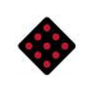 X/OM Series Red on Black Object Marker Sign - 18 x 18 in - Image 1