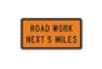 G Series Black on Orange Construction Information Sign - Parking & Custom Signage