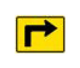 W-Series Black Warning Sign for Diamond Shape Parking Spaces - Image 1