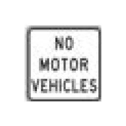R-Series Black on White Regulatory Sign - 24x24 inches - Image 1