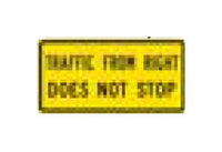 W-Series Black on Yellow Color Warning Sign - Safety Signage for Parking Areas