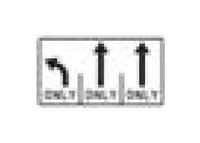 Regulatory Lane Control Sign - 54 x 30 Inches