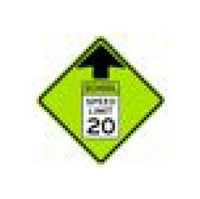 Fluorescent Yellow-Green School Warning Sign - S Series