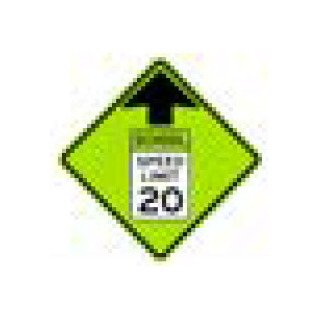 Fluorescent Yellow-Green School Warning Sign - S Series - Image 1