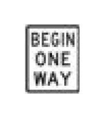 R-Series Black on White Regulatory Road Sign - Image 1